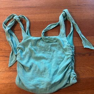 Free People Turquoise Tie-Strap Camisole